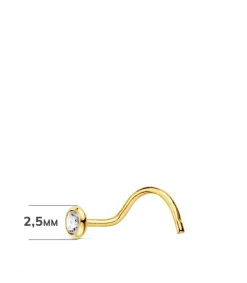 Piercing Nariz Mujer Oro 18K Chaton<Alda Joyeros Outlet