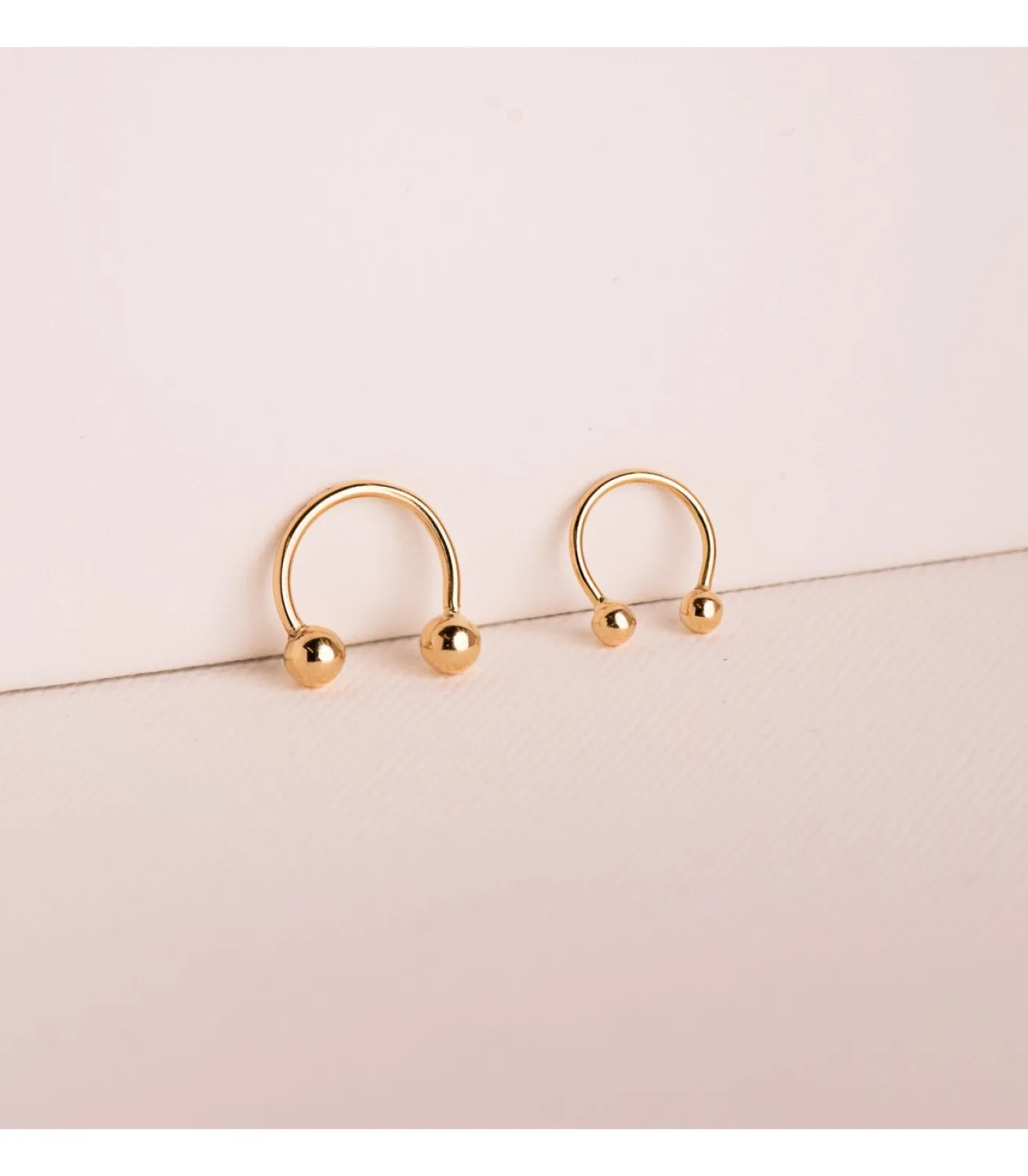 Piercing Septum Bolitas Oro 18K<Alda Joyeros Flash Sale