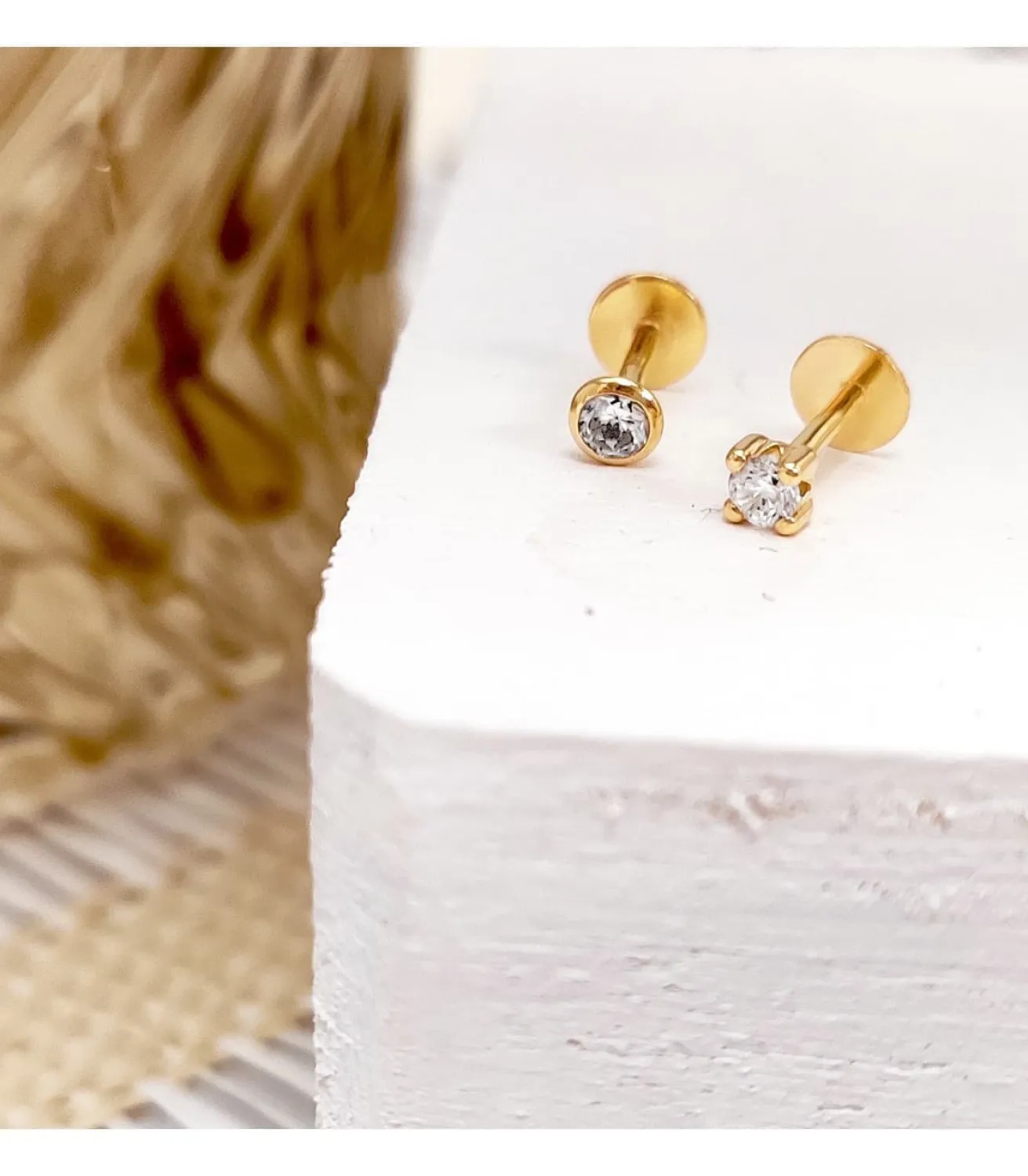 Piercing Stud Garrita Oro Amarillo 18K<Alda Joyeros Cheap