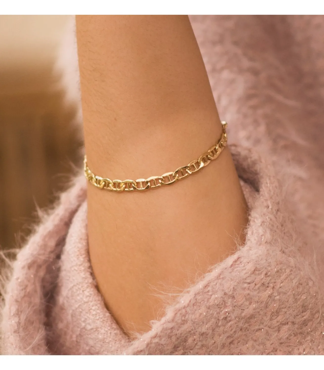 Pulsera Cadena Ancla Oro 18K 20Cm 5Mm<Alda Joyeros Hot