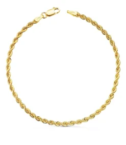 Pulsera Cadena Cordon Oro 18K 3Mm 19Cm<Alda Joyeros Cheap