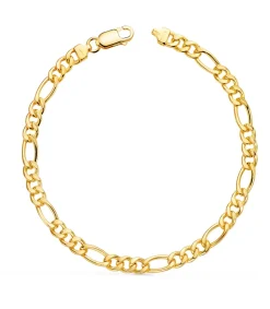 Pulsera Cadena Figaro Oro 18K 19Cm<Alda Joyeros Best Sale