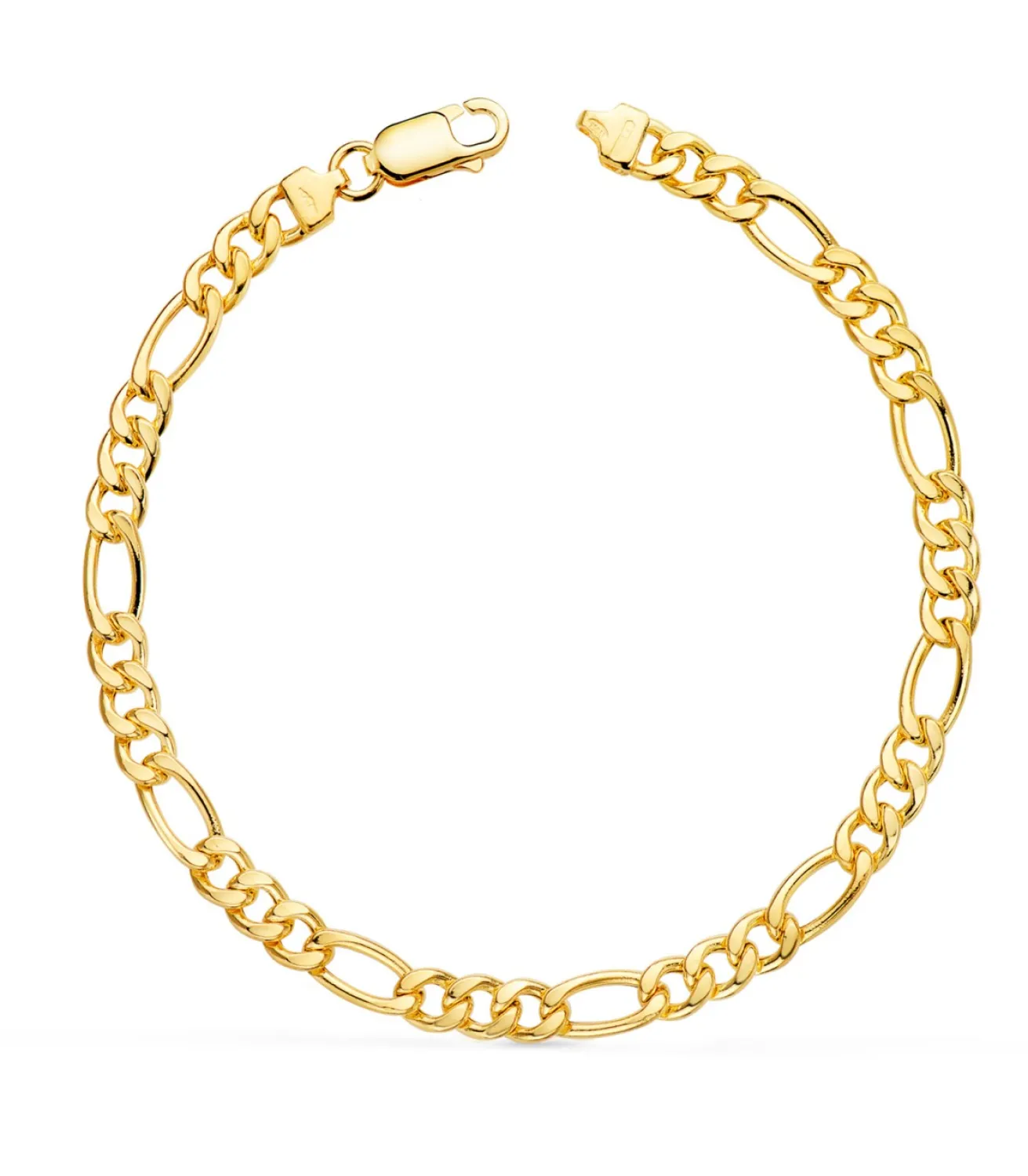 Pulsera Cadena Figaro Oro 18K 19Cm<Alda Joyeros Best Sale