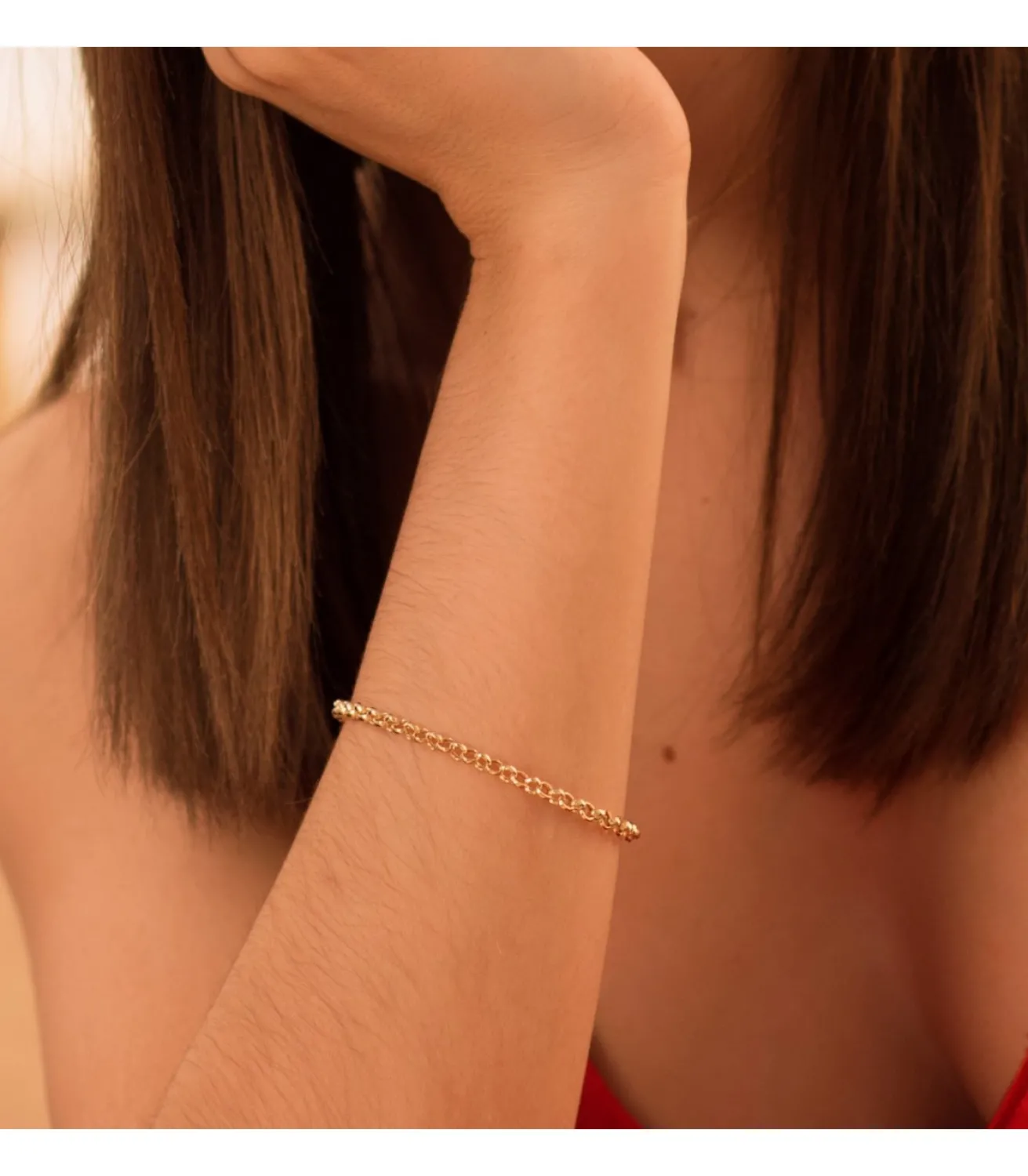 Pulsera Cadena Rolo Oro 18K 4Mm 19Cm<Alda Joyeros Discount