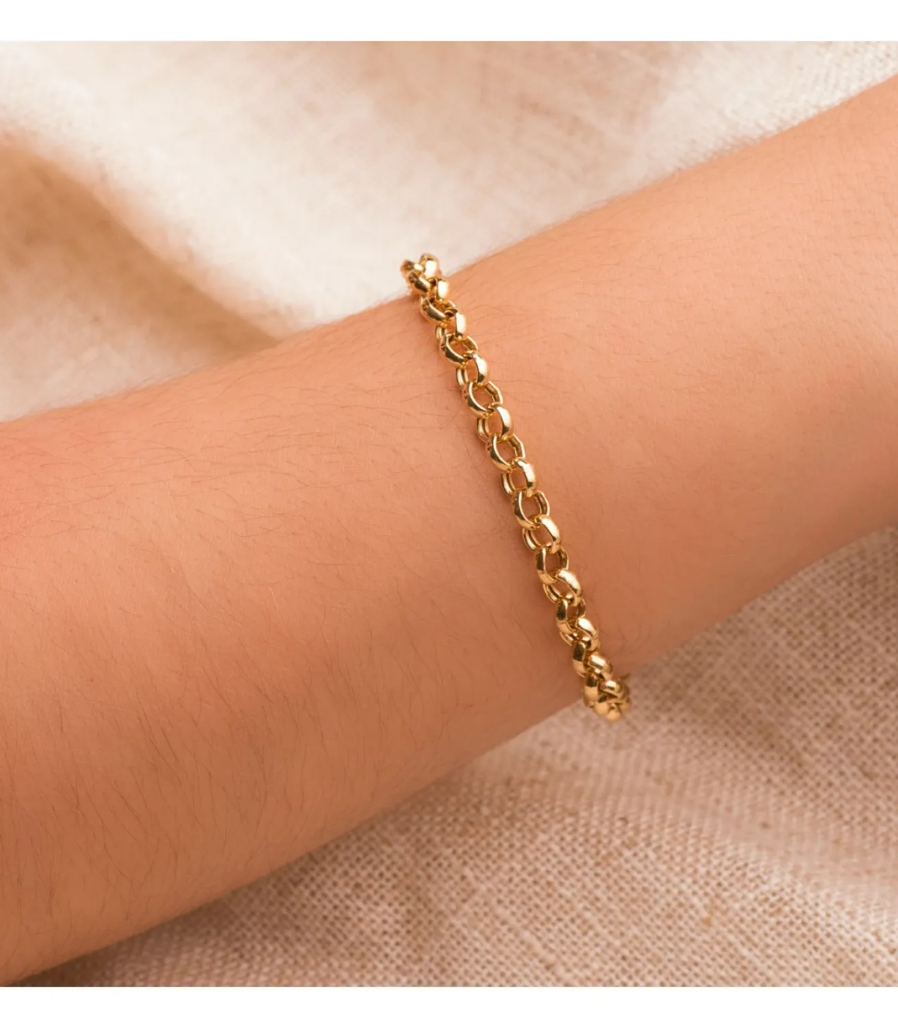 Pulsera Cadena Rolo Oro 18K 5Mm 19Cm<Alda Joyeros New