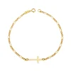 Pulsera Cruz Oro Amarillo Macarena 18 Ktes<Alda Joyeros Fashion