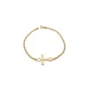 Pulsera De Mujer Oro Amarillo 18 Ktes Cruz De La Vida<Alda Joyeros New