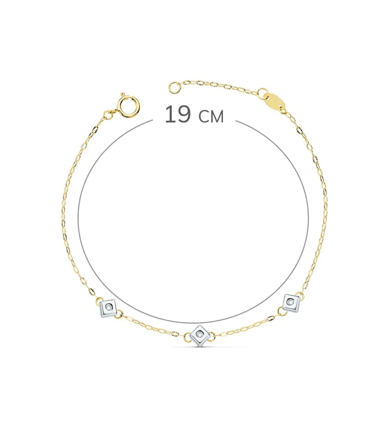 Pulsera Diamantes Cherie Oro 18K 0.045 Qtes.<Alda Joyeros Best Sale