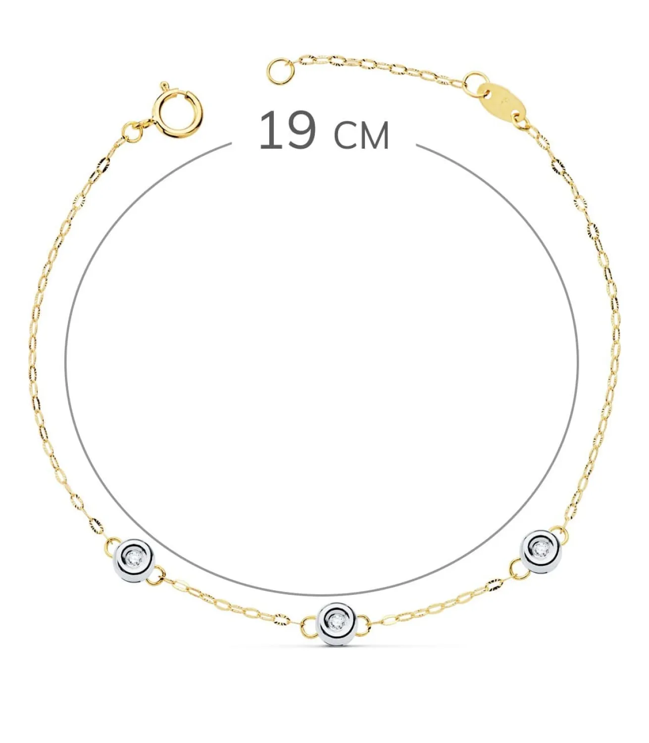 Pulsera Diamantes Delicia Oro 18K 0.045 Qtes.<Alda Joyeros Flash Sale
