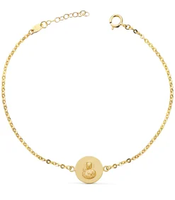 Pulsera Escapulario 10 Mm Oro 18K 20 Cm<Alda Joyeros Shop