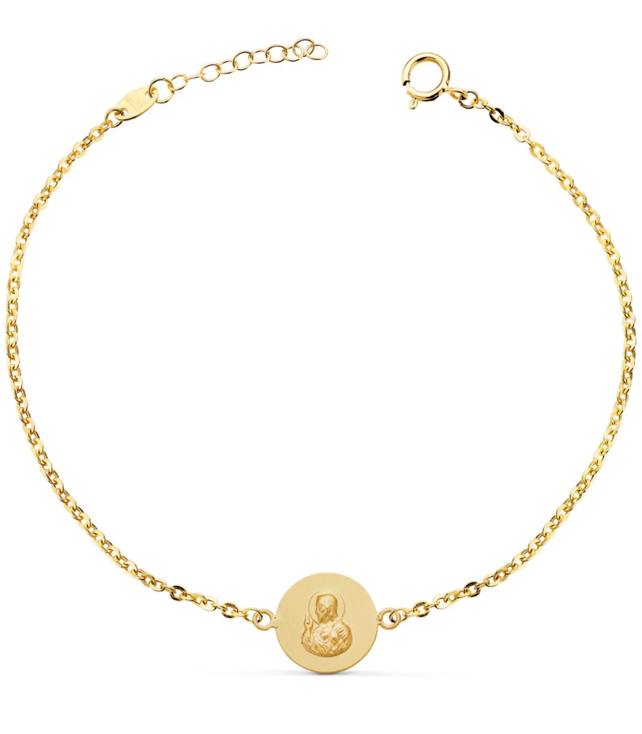 Pulsera Escapulario 10 Mm Oro 18K 20 Cm<Alda Joyeros Shop