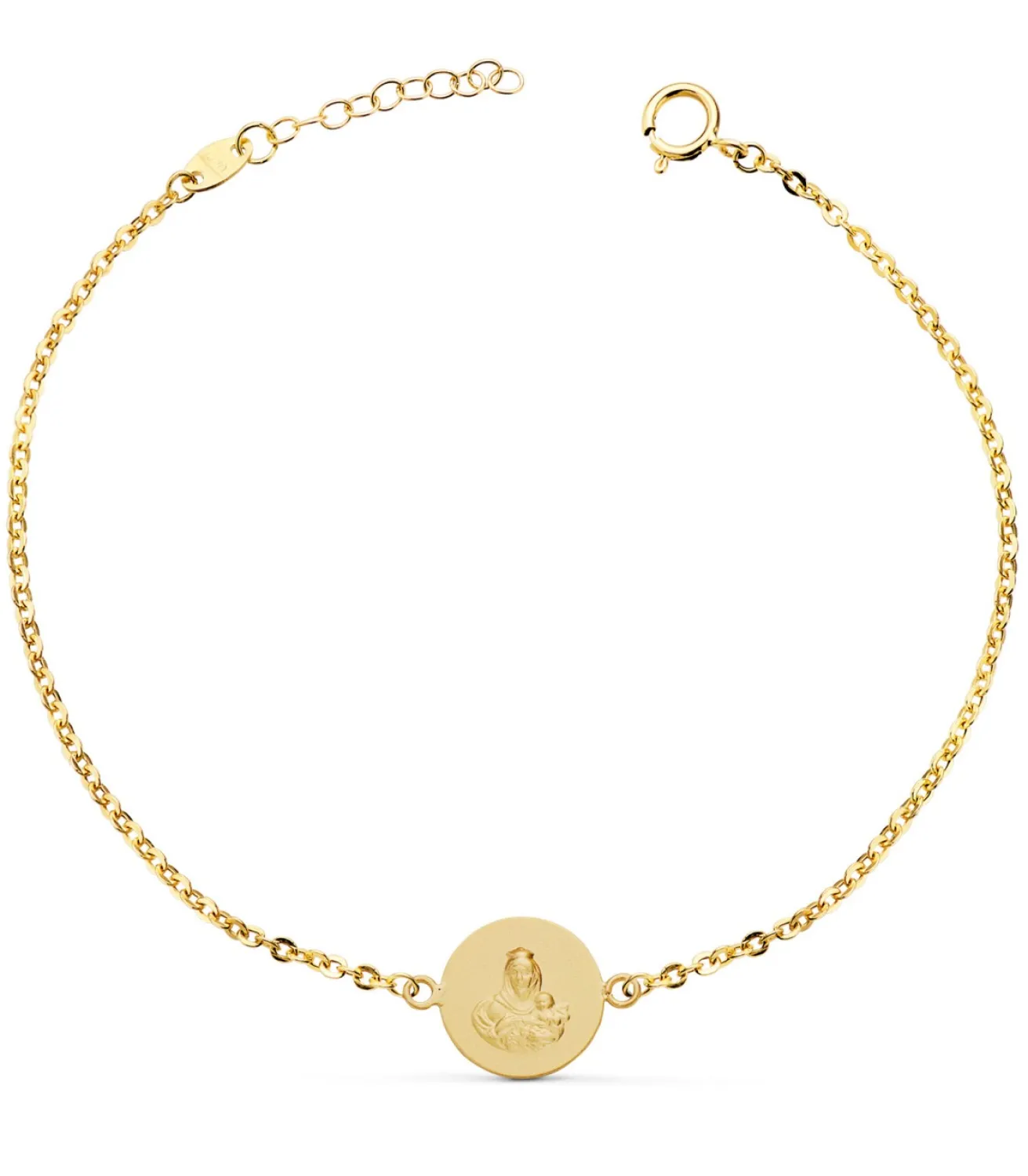 Pulsera Escapulario 10 Mm Oro 18K 20 Cm<Alda Joyeros Shop