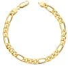 Pulsera Figaro Oro 18 K 21 Cm 6.5 Mm<Alda Joyeros Online