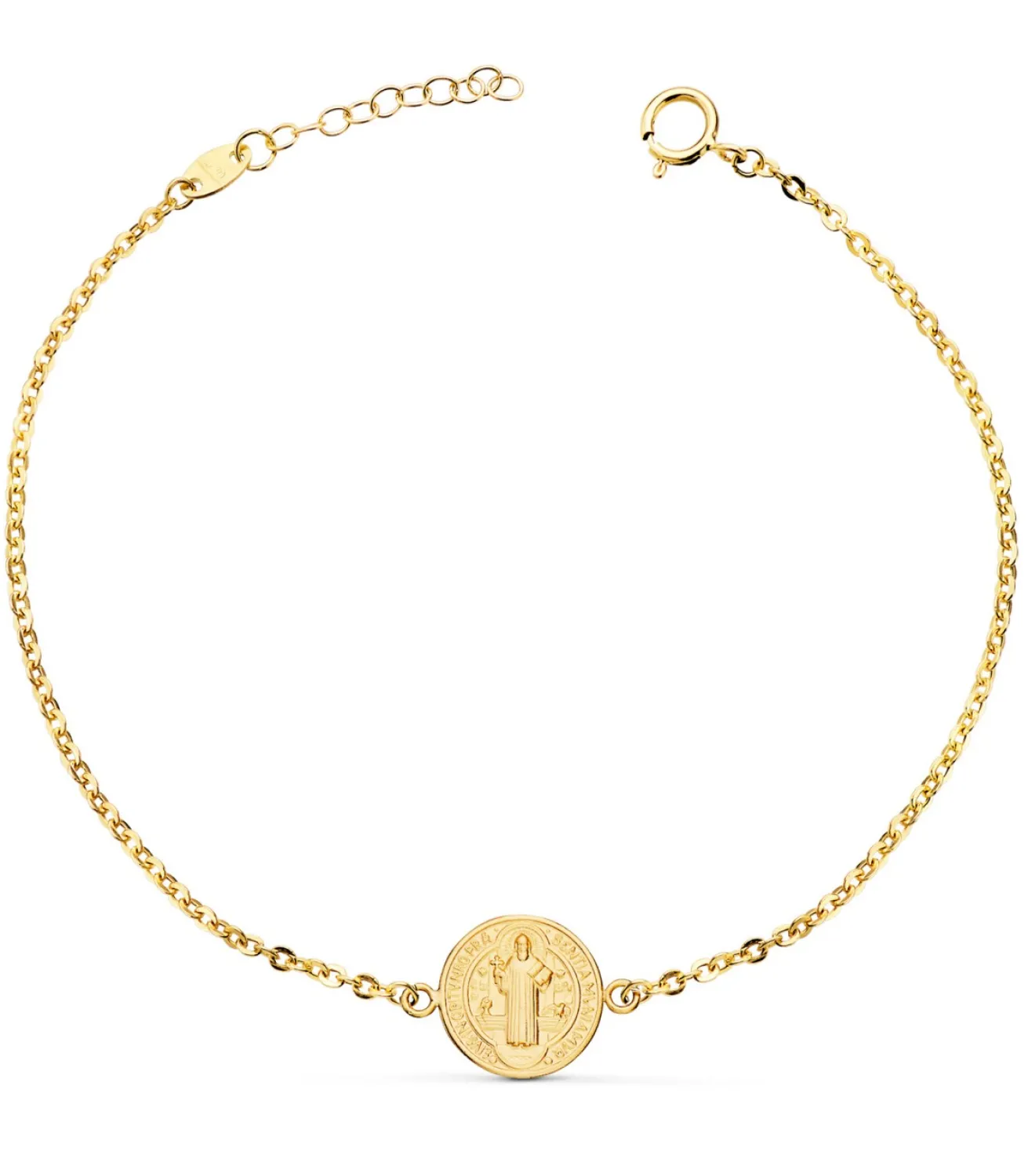 Pulsera Medalla De San Benito Oro 18K<Alda Joyeros Outlet