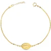 Pulsera Medalla Milagrosa Oro 18K 19Cm<Alda Joyeros Online