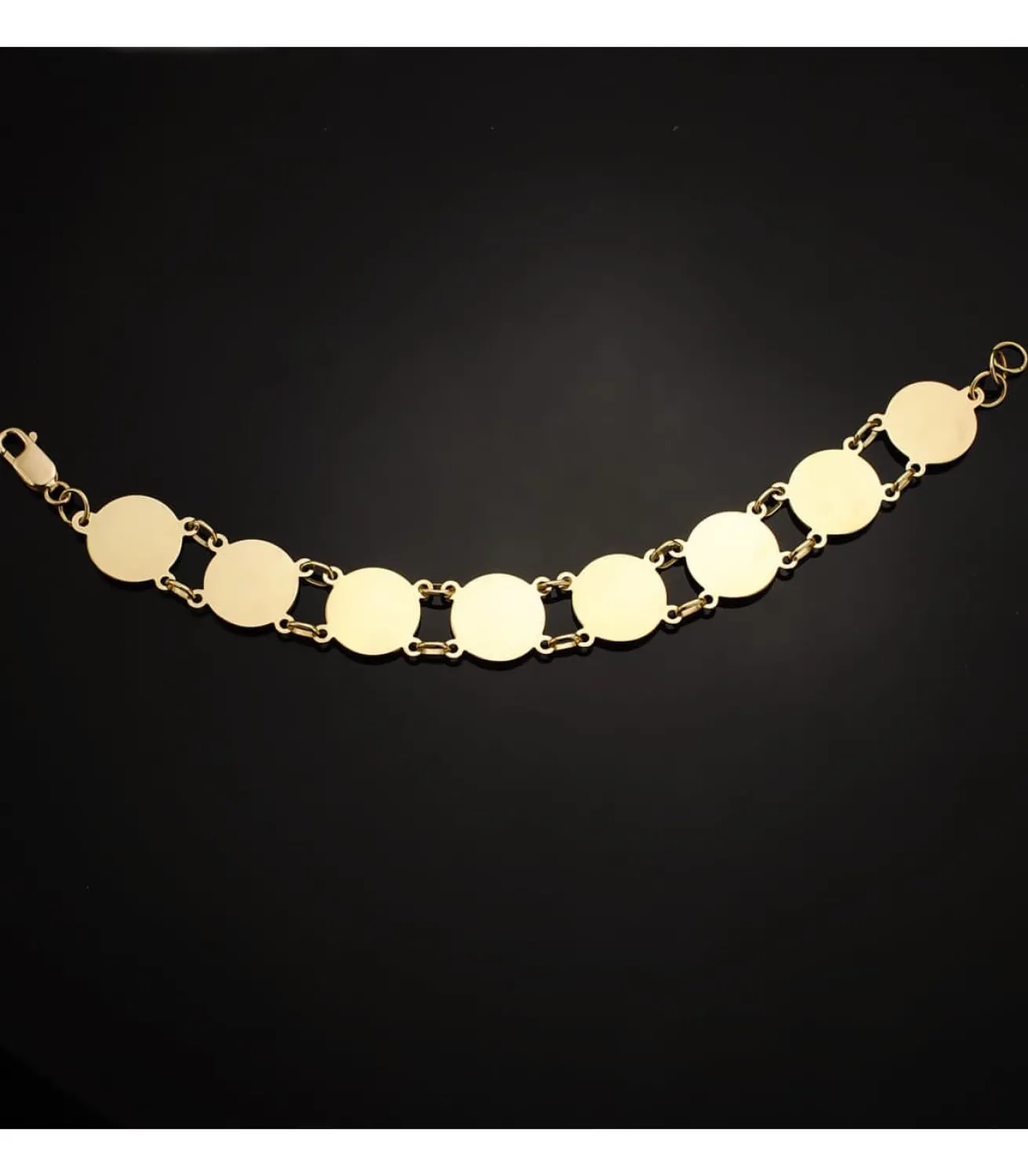 Pulsera Medusa Oro Bicolor 18K 19Cm<Alda Joyeros Clearance