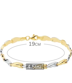 Pulsera Mujer Dakar Oro Bicolor 18K<Alda Joyeros Store