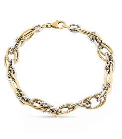 Pulsera Mujer Dorota Oro Bicolor 9K Eslabones<Alda Joyeros Fashion