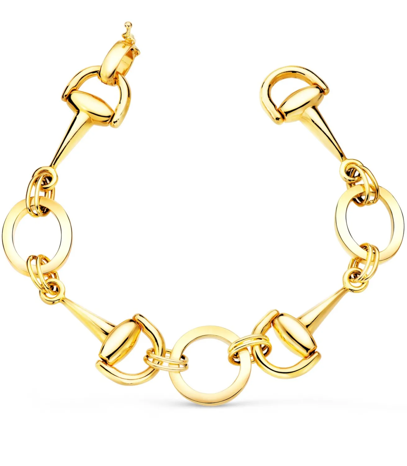 Pulsera Mujer Estribos Oro Amarillo 18K<Alda Joyeros Hot