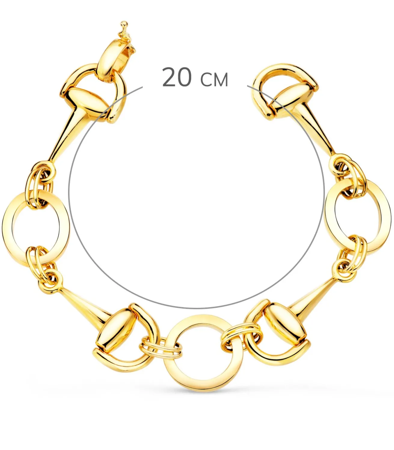Pulsera Mujer Estribos Oro Amarillo 18K<Alda Joyeros Hot