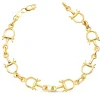 Pulsera Mujer Estribos Oro Amarillo 18K<Alda Joyeros Store