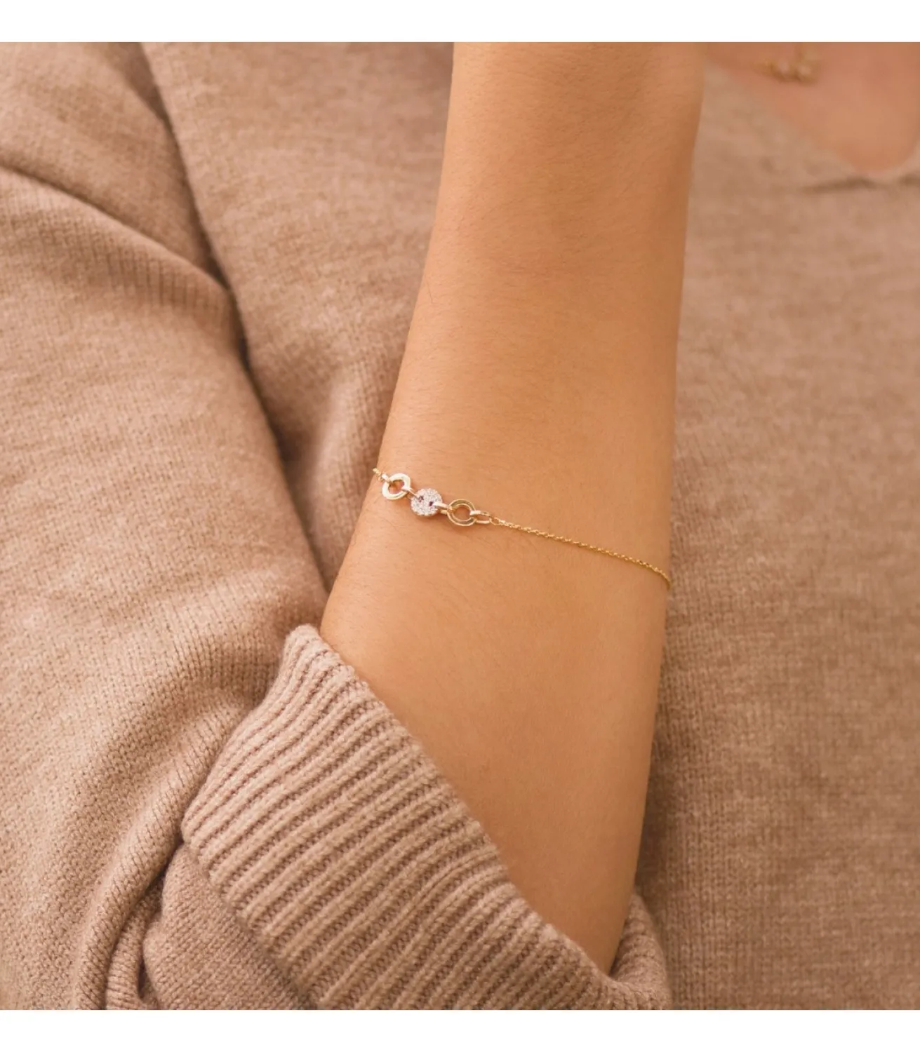 Pulsera Mujer Luxor Oro Bicolor 18K<Alda Joyeros Discount
