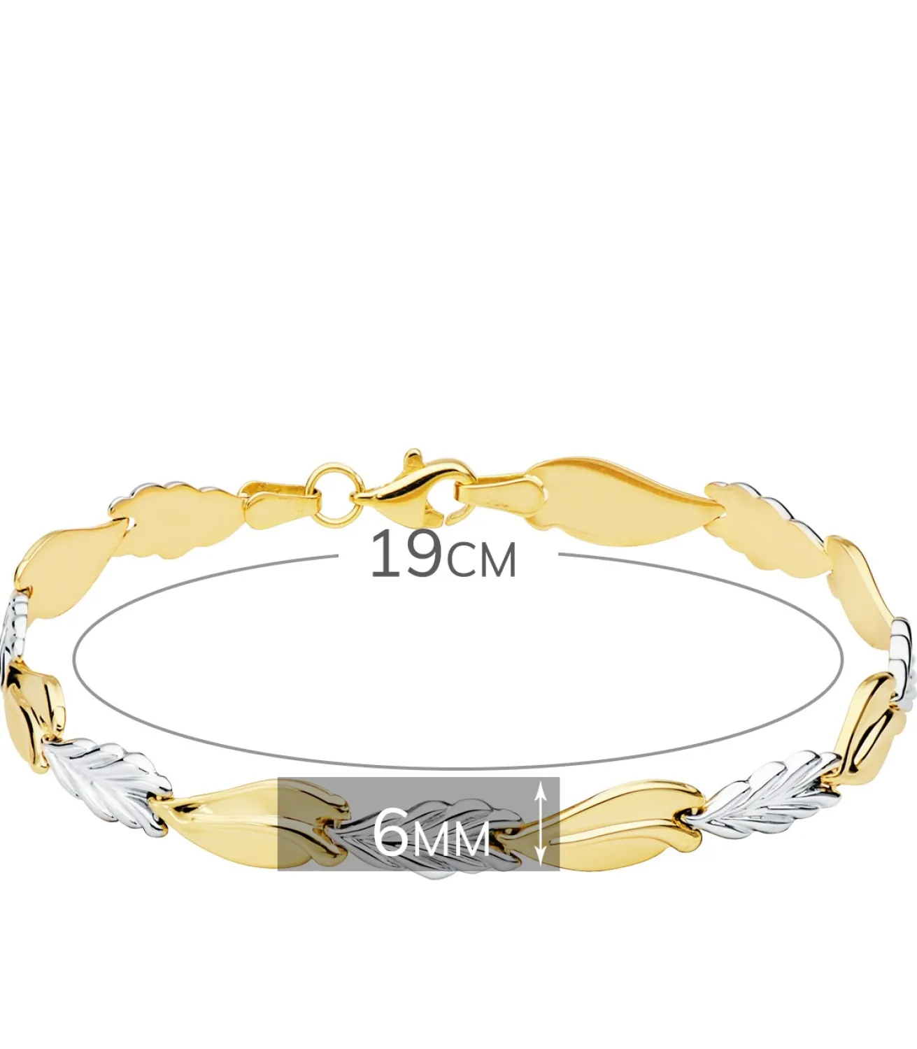Pulsera Mujer Niamey Oro Bicolor 18K<Alda Joyeros Flash Sale