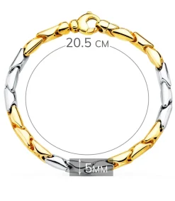 Pulsera Mujer Oro Bicolor 18K Zambia<Alda Joyeros Flash Sale