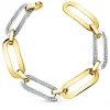 Pulsera Mujer Oro Bicolor 18K Chain<Alda Joyeros Cheap