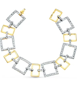 Pulsera Mujer Oro Bicolor 18K Erica<Alda Joyeros New