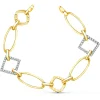 Pulsera Mujer Oro Bicolor 18K Cayetana<Alda Joyeros Outlet