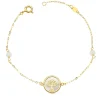 Pulsera Mujer Oro 18K Arbol De La Vida Nacar 20Cm<Alda Joyeros Cheap
