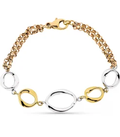 Pulsera Mujer Oro Tricolor 9K Rosalia<Alda Joyeros Best Sale
