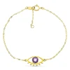 Pulsera Ojo Turco Oro Amarillo 18K Amatista<Alda Joyeros Store