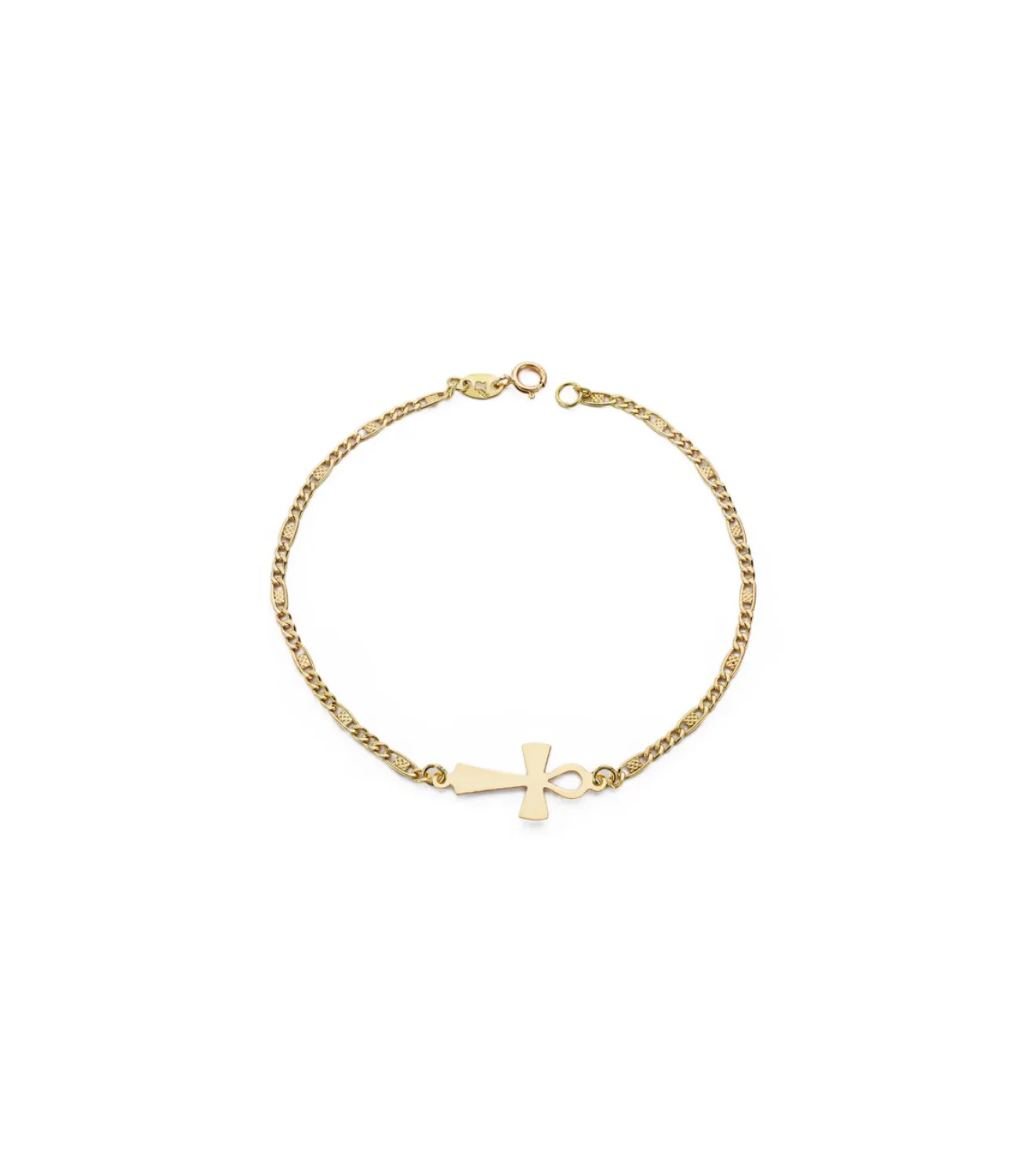 Pulsera Oro 18 Ktes Cruz De La Vida<Alda Joyeros Discount