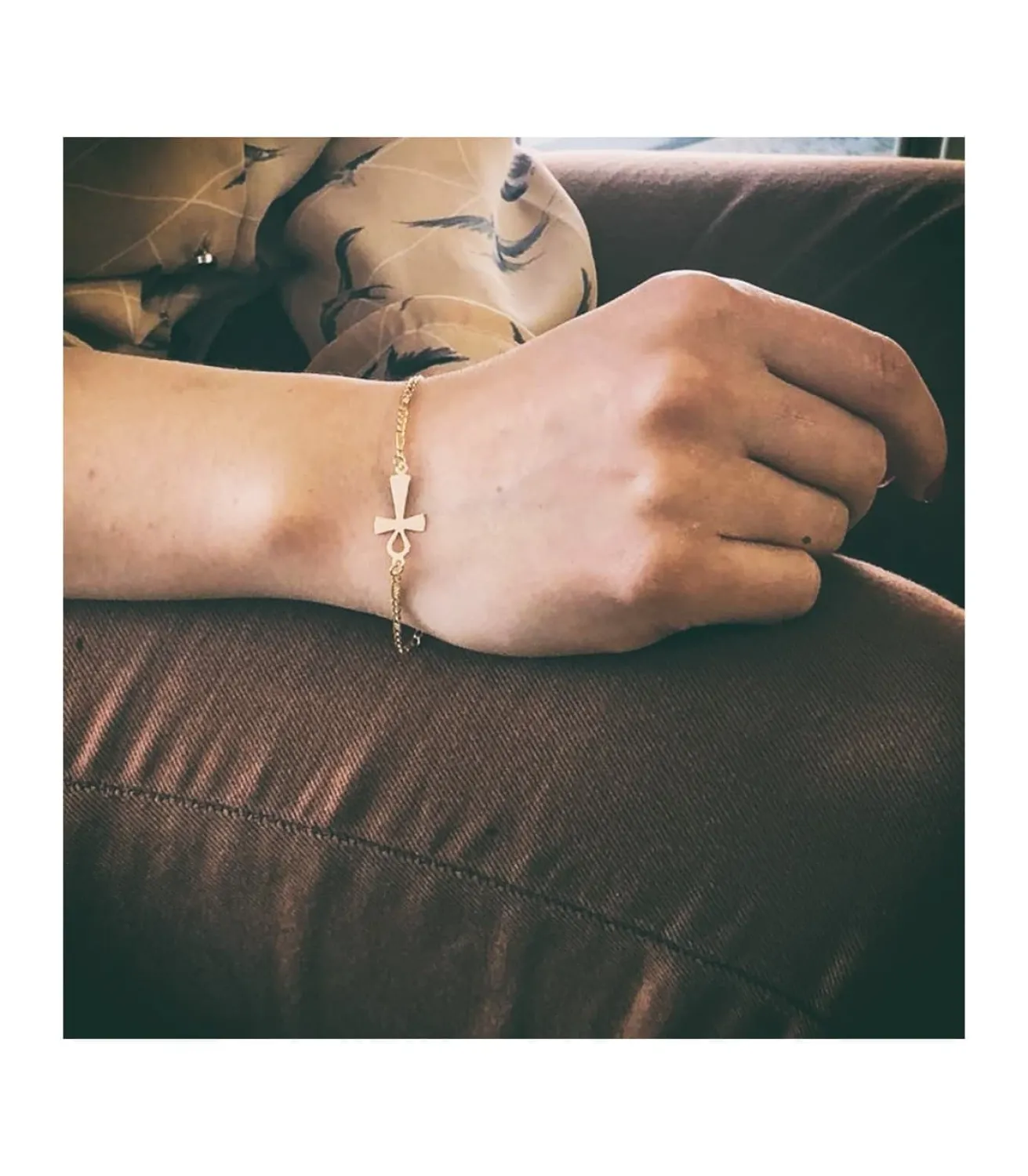 Pulsera Oro 18 Ktes Cruz De La Vida<Alda Joyeros Discount