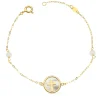 Pulsera Oro Amarillo 18K Cruz Nacar 20Cm<Alda Joyeros New