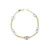 Pulsera Oro Bicolor 18K Cadena Con Estribos<Alda Joyeros Fashion