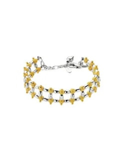 Pulsera Oro Bicolor 18K Double Luminosite<Alda Joyeros Online