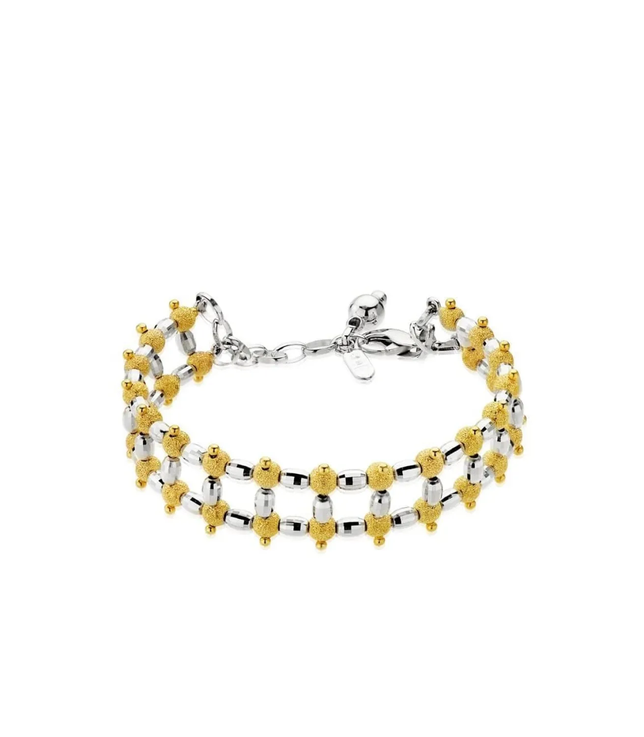 Pulsera Oro Bicolor 18K Double Luminosite<Alda Joyeros Online