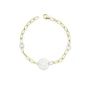 Pulsera Oro Bicolor 18K Eslabones Motivos Calados<Alda Joyeros Discount