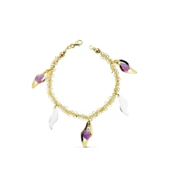 Pulsera Oro Bicolor 18K Fantasy Charms<Alda Joyeros Cheap