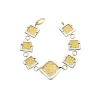 Pulsera Oro Bicolor 18K Rombos Mate Y Brillo<Alda Joyeros Cheap