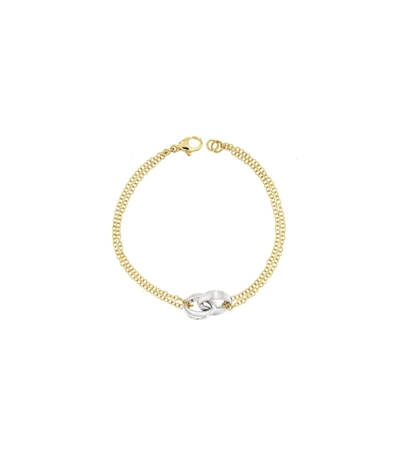 Pulsera Oro Bicolor Mamilia 18 Ktes<Alda Joyeros Cheap