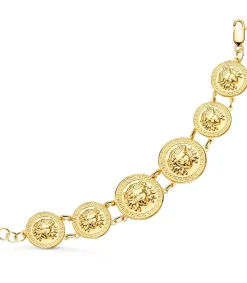 Pulsera Oro 18K Medallas Medusa 20,5 Cm<Alda Joyeros Cheap