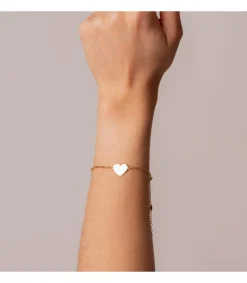 Pulsera Personalizada Corazon Oro Amarillo 18K<Alda Joyeros Store