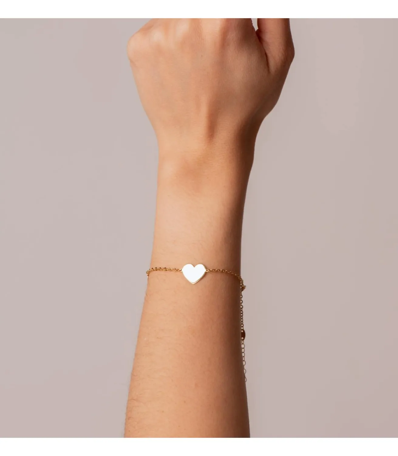 Pulsera Personalizada Corazon Oro Amarillo 18K<Alda Joyeros Store