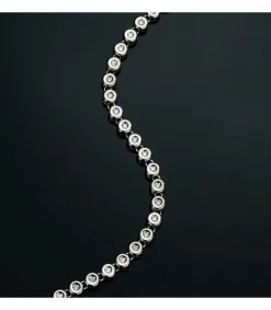 Pulsera Riviere Diamantes 0.434 Qts. Oro Blanco 18K<Alda Joyeros Discount