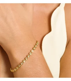 Pulsera Riviere Diamantes 0.434 Qts. Oro Amarillo 18K<Alda Joyeros Shop