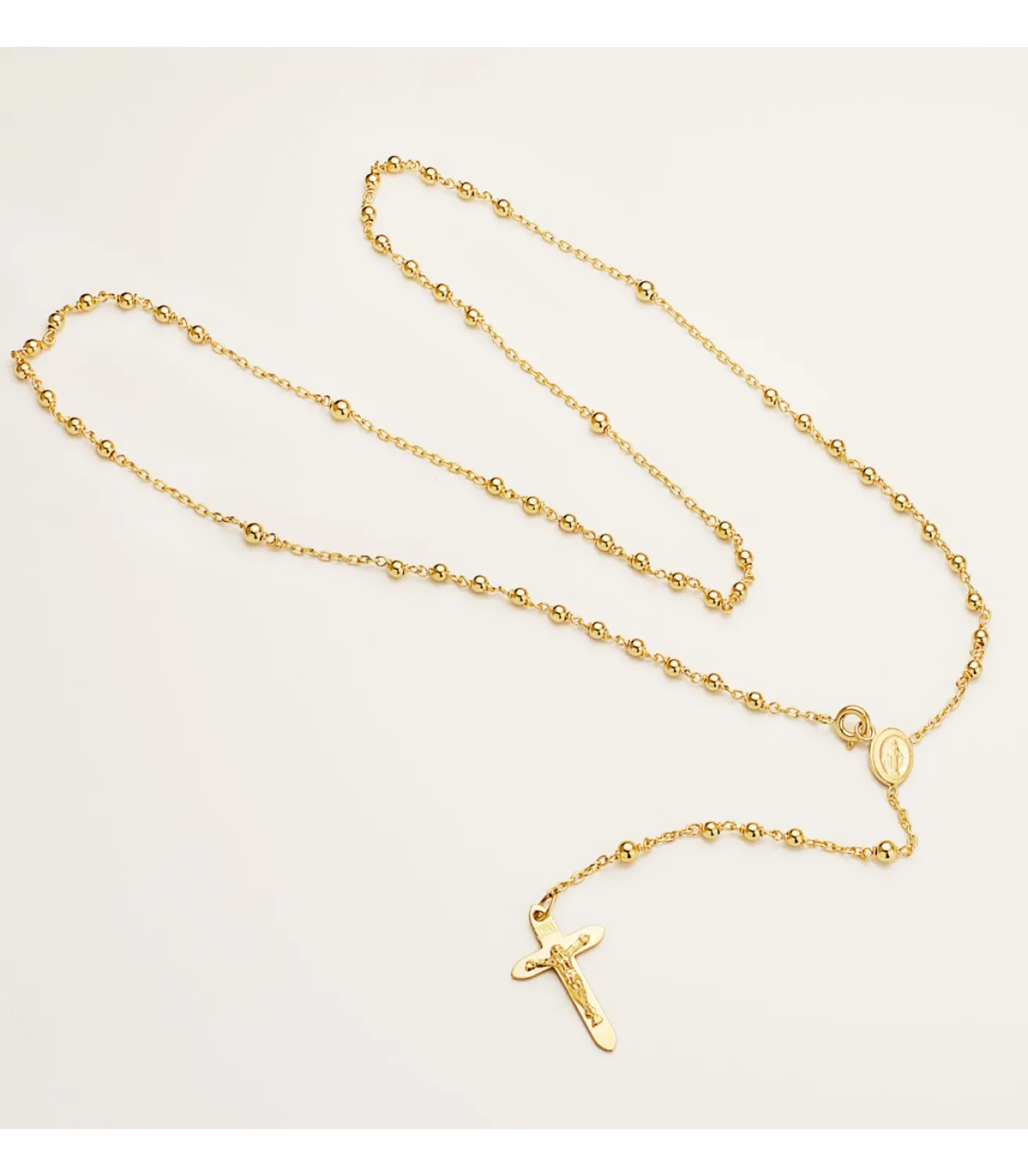 Rosario De Oro 18K Con Cruz Y Medalla Milagrosa<Alda Joyeros Clearance